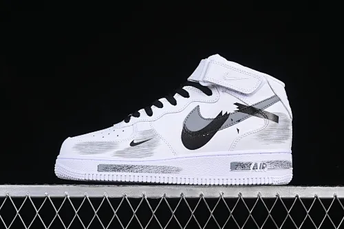 All Categories Nk Air Force 1 Air Force Series Nk Air Force 1 Mid Air Force Mid Nk Air Force 1'07 Mid Broken Hook Inkjet Painting Second Dimension Theme Air Force One Mid Casual Sneakers ZH0316-053